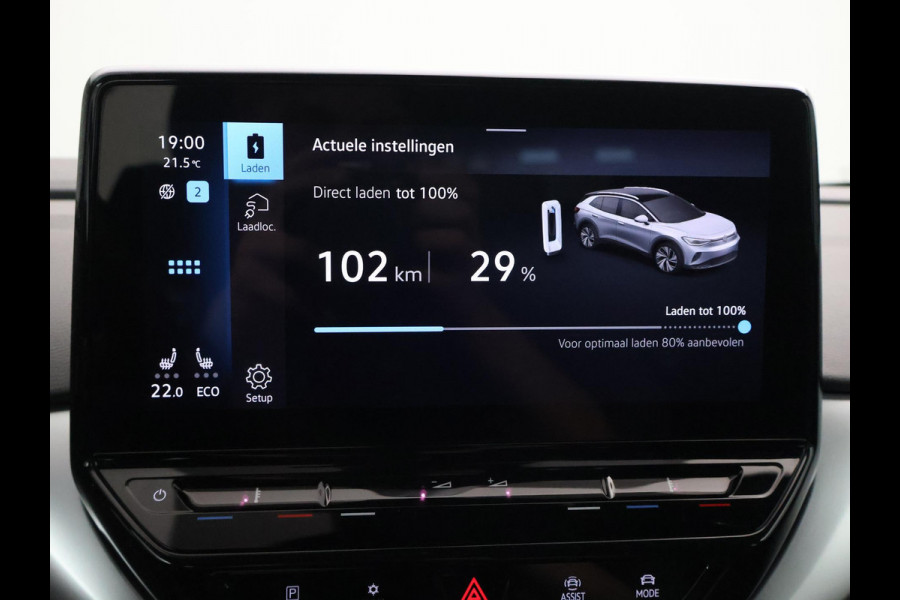 Volkswagen ID.4 PRO 77 kWh 204 PK MOONSTONE GREY + CAMERA | ADAPTIVE CRUISE | SFEER | STOELVERWARMING