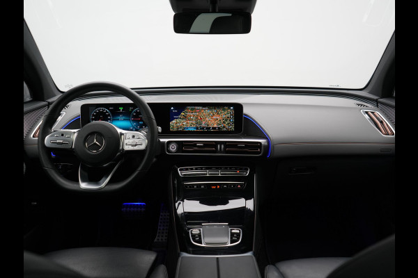 Mercedes-Benz EQC 400 4MATIC Business Solution AMG 80 kWh 408pk Dealer O.H. | Panodak | Adaptive Cruise | Head Up | 360 Camera | Burmester Audio | Lederen Sportstoelen Massage & Memory | Sfeerverlichting | Blis | Widescreen Navi | Stoelverwarming | DAB |