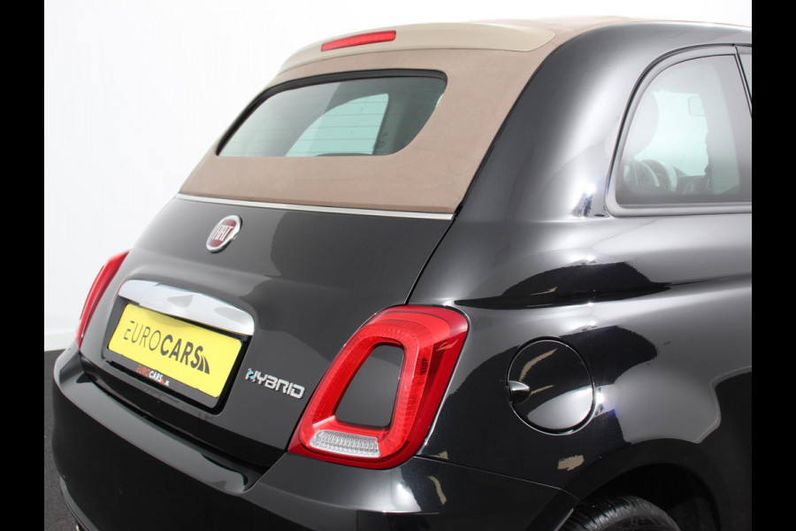 Fiat 500C 1.0 Hybrid Bellavita Navigatie  Climate Control  Apple Carplay/Android Auto  Dab Digitale Cockpit Parkeer sensoren