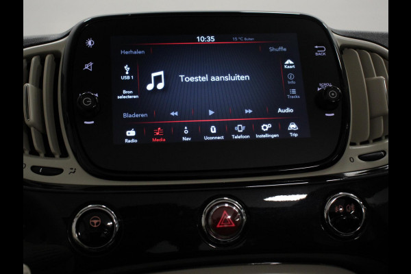Fiat 500C 1.0 Hybrid Bellavita Navigatie  Climate Control  Apple Carplay/Android Auto  Dab Digitale Cockpit Parkeer sensoren