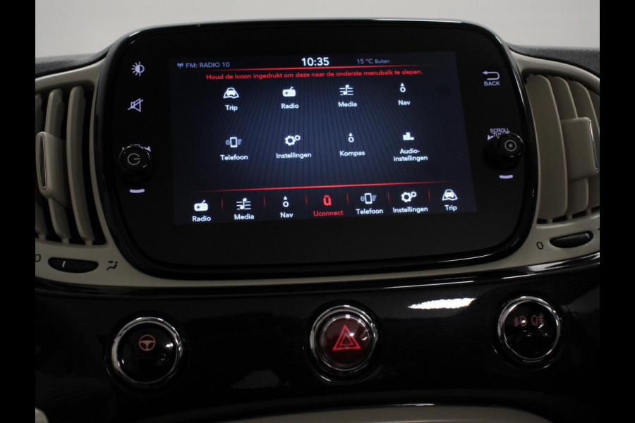 Fiat 500C 1.0 Hybrid Bellavita Navigatie  Climate Control  Apple Carplay/Android Auto  Dab Digitale Cockpit Parkeer sensoren