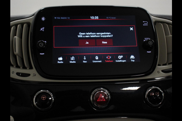 Fiat 500C 1.0 Hybrid Bellavita Navigatie  Climate Control  Apple Carplay/Android Auto  Dab Digitale Cockpit Parkeer sensoren