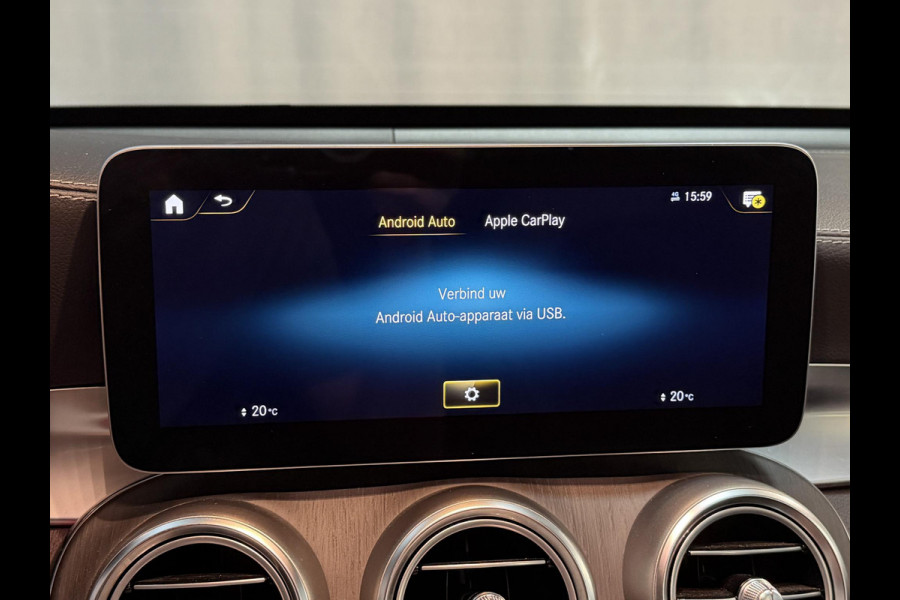 Mercedes-Benz GLC 300e 4MATIC AMG Line 19"/Luchtvering/Matrix LED/Keyless/Memory + stoelverwarming/Sfeerverlichting/Elektrische klep/Apple Carplay & Android Auto