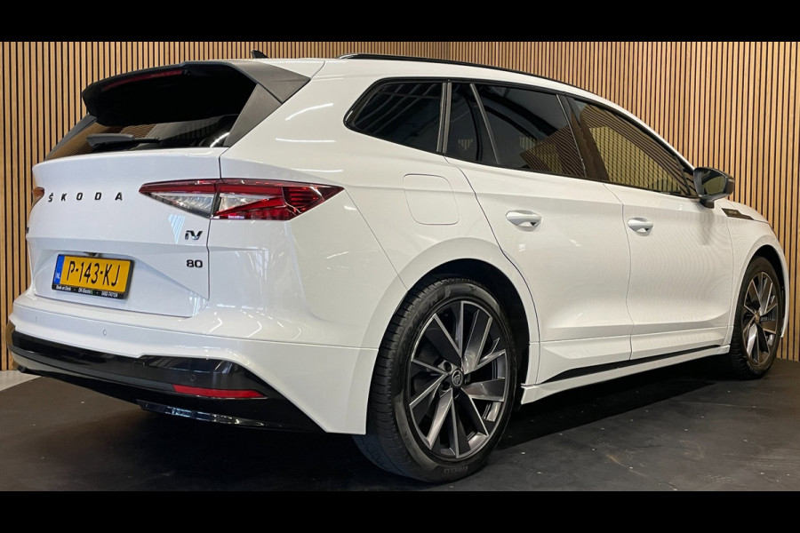Škoda ENYAQ iV 80 Sportline|91% SOH|BLACK&WHITE EDITION|ACC|APPLE CARPLAY|CAMERA|STOEL+STUURVERW|NAVI|NAP|NL|INCL.BTW|1e EIGENAAR|