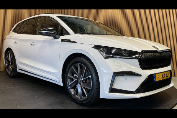 Škoda ENYAQ iV 80 Sportline|91% SOH|BLACK&WHITE EDITION|ACC|APPLE CARPLAY|CAMERA|STOEL+STUURVERW|NAVI|NAP|NL|INCL.BTW|1e EIGENAAR|