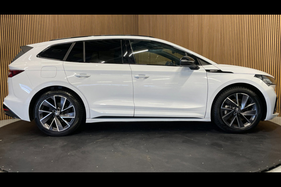 Škoda ENYAQ iV 80 Sportline|91% SOH|BLACK&WHITE EDITION|ACC|APPLE CARPLAY|CAMERA|STOEL+STUURVERW|NAVI|NAP|NL|INCL.BTW|1e EIGENAAR|