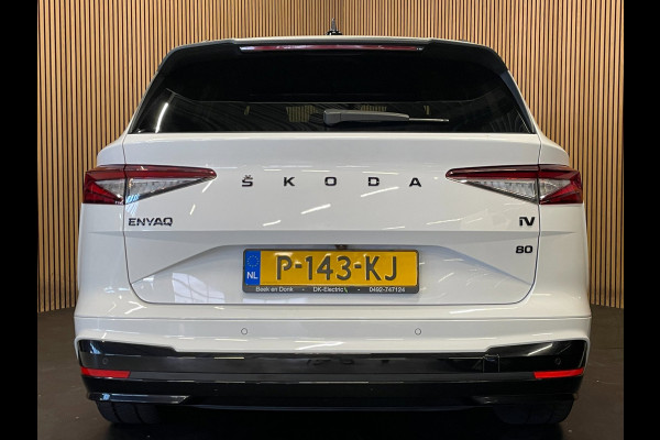 Škoda ENYAQ iV 80 Sportline|91% SOH|BLACK&WHITE EDITION|ACC|APPLE CARPLAY|CAMERA|STOEL+STUURVERW|NAVI|NAP|NL|INCL.BTW|1e EIGENAAR|