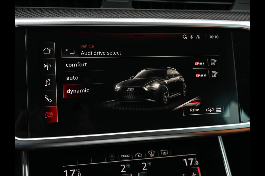 Audi A6 Avant RS 6 TFSI quattro | Panoramadak | Achterasbesturing | 360 Camera | HUD | B&O | Carbon Inleg | Sportdifferentieel | Stoelverwarming + Ventilatie | Luchtvering | Soft Close | Stuurverwarming |