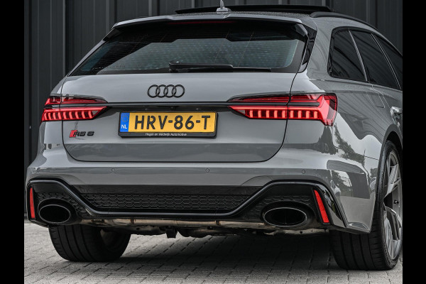 Audi A6 Avant RS 6 TFSI quattro | Panoramadak | Achterasbesturing | 360 Camera | HUD | B&O | Carbon Inleg | Sportdifferentieel | Stoelverwarming + Ventilatie | Luchtvering | Soft Close | Stuurverwarming |