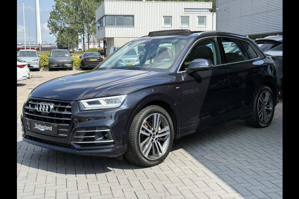 Audi Q5 55 TFSI e quattro S line 367pk  | VOL! | Panoramadak | Trekhaak wegklapbaar | Matrix LED | 360 graden camera | Geheugenstoel | Luchtvering | Head up Display | Stoelverwarming | Virtual cockpit | Adaptive cruise control | Massagestoel
