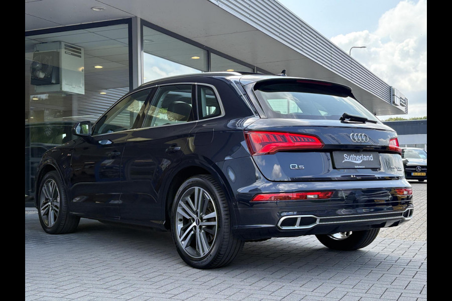 Audi Q5 55 TFSI e quattro S line 367pk  | VOL! | Panoramadak | Trekhaak wegklapbaar | Matrix LED | 360 graden camera | Geheugenstoel | Luchtvering | Head up Display | Stoelverwarming | Virtual cockpit | Adaptive cruise control | Massagestoel