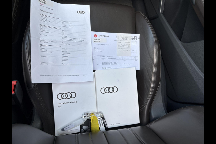 Audi Q5 55 TFSI e quattro S line 367pk  | VOL! | Panoramadak | Trekhaak wegklapbaar | Matrix LED | 360 graden camera | Geheugenstoel | Luchtvering | Head up Display | Stoelverwarming | Virtual cockpit | Adaptive cruise control | Massagestoel