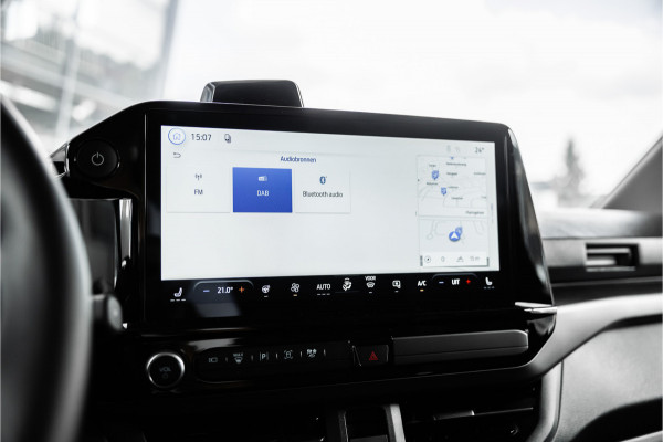 Ford E-Transit Custom 340 L2H1 Sport 71 kWh | Driving Assistant | 360 Camera | DSS LED | B&O | L+R Schuifdeur | CarPlay | Navigatie | 3-Zitter | Elek stoelen