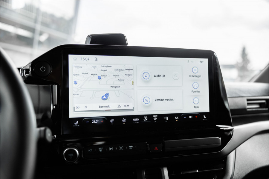 Ford E-Transit Custom 340 L2H1 Sport 71 kWh | Driving Assistant | 360 Camera | DSS LED | B&O | L+R Schuifdeur | CarPlay | Navigatie | 3-Zitter | Elek stoelen