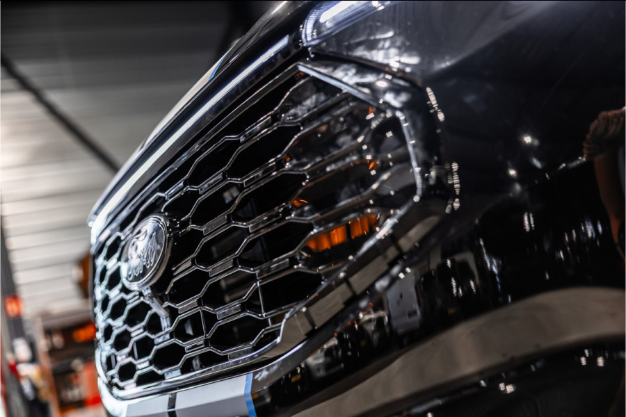 Ford E-Transit Custom 340 L2H1 Sport 71 kWh | Driving Assistant | 360 Camera | DSS LED | B&O | L+R Schuifdeur | CarPlay | Navigatie | 3-Zitter | Elek stoelen