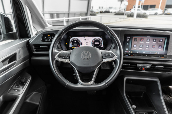 Volkswagen Caddy Cargo Maxi 2.0 TDI | ACC | Camera | Trekhaak | L+R Schuifdeur | CarPlay | Dodehoek detectie | Stoelverwarming | LED | Trekhaak | Lederen bekleding | Sidebars | Betimmering | 18'' Sport velgen | Orig. NL Auto