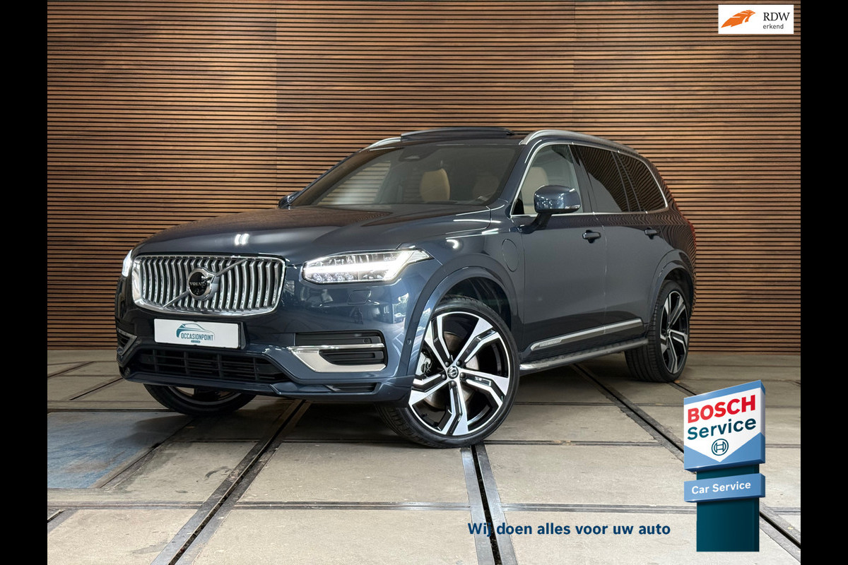 Volvo XC90 2.0 T8 Recharge AWD Ultimate Bright|Full Option|7-pers|Luchtvering|Bowers&Wilkins|Trekhaak|Winterpakket|22Inch|HUD|Pano
