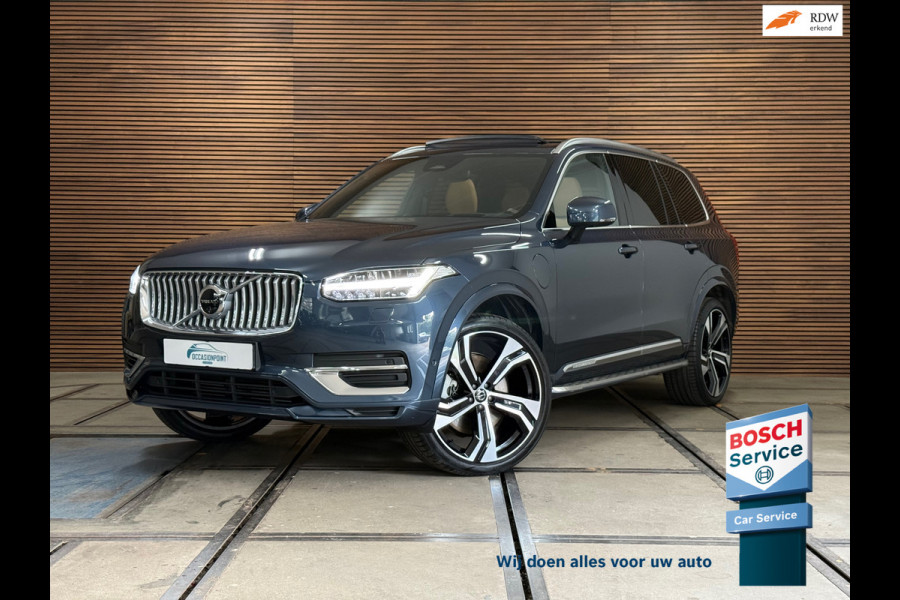 Volvo XC90 2.0 T8 Recharge AWD Ultimate Bright|Full Option|7-pers|Luchtvering|Bowers&Wilkins|Trekhaak|Winterpakket|22Inch|HUD|Pano