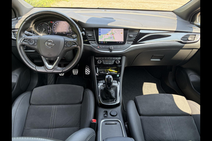 Opel Astra Sports Tourer 1.2 Ultimate 146pk,Camera,Keyless,Carplay,6 Bak,Afn Trekhaak,Stoelverw,Lm velgen,Alcantara-Leder,Dealer Onderhouden,Clima,Cruise,Dodehoek,Rijstrooksensor,N.A.P,PDc V+A,Apk tot 07-2028