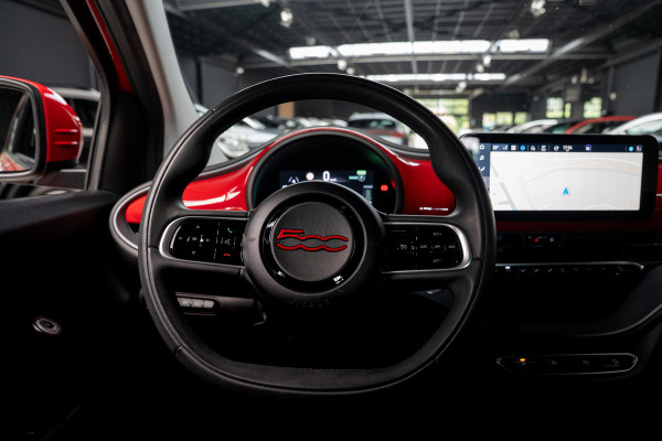 Fiat 500 24 kWh Navi Airco Stoelverwarming Cruise C. 3-Fase LED Carplay BTW auto SOH: 95,0%