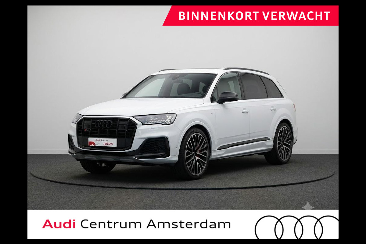 Audi Q7 60 TFSI e quattro Pro Line S Competition 490pk | Komt half augustus binnen | Panoramadak | Wegklapbare trekhaak |  Stoelventilatie/massage voorin | HD-matrix-led, laserlicht | Digitale oled-achterlichten | Bang & Olufsen Premium 3D | Leder Valcona S-logo ruitpatroon