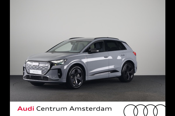 Audi Q4 e-tron S edition 82 KWh 286 pk | Optiekpakket zwart-glanzend | Privacy glas | Trekhaak | Leder/stof interieur |