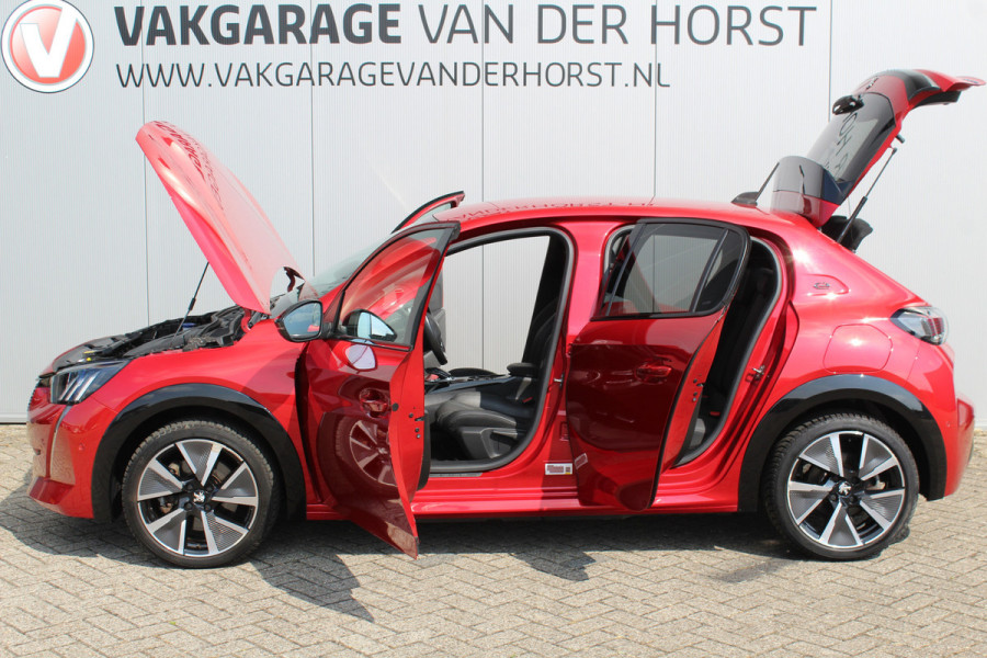 Peugeot e-208 EV GT Première 1 fase 50 kWh ELEKTRISCH ! Zeer nette en goed onderhouden wagen ! Autm.airco, dodehoek assistent, cruise control, metallic lak, LM wielen, navigatie, telefoon voorb., USB, digitaal dashb., LED verl. etc