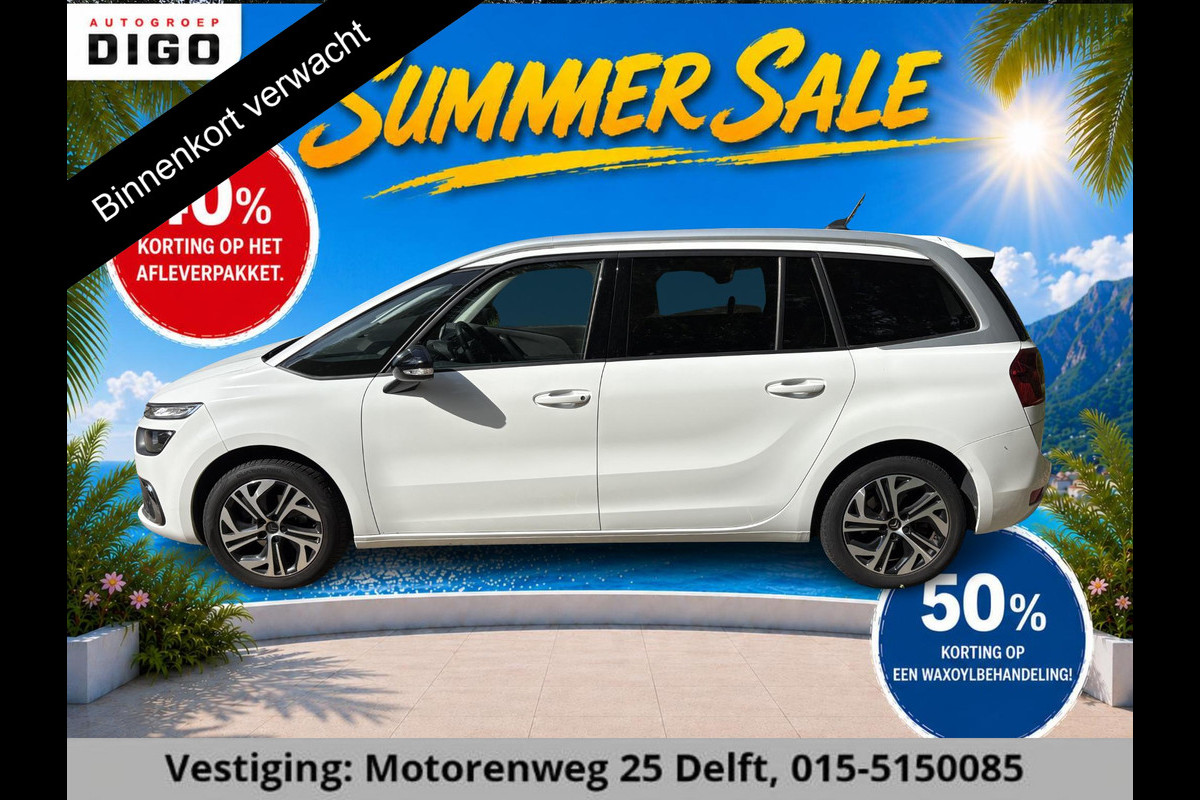 Citroën Grand C4 Spacetourer 1.2 BUSINESS 7 ZIT AUTOMAAT 130PK GAR.TOT 6/2032* . NAVIGATIE . BLUETOOTH .