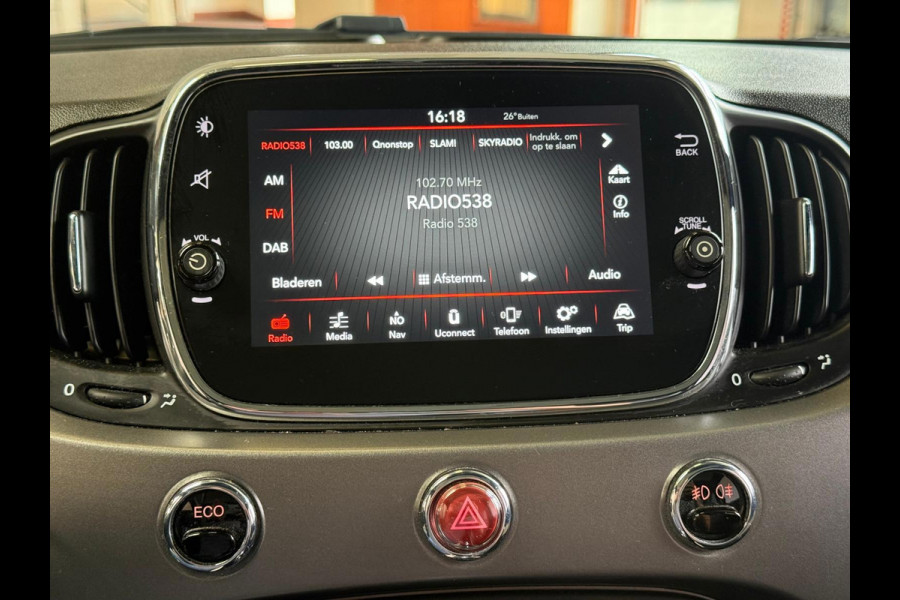 Fiat 500 0.9 TwinAir Turbo Sport Airco, Navi, Panorama dak