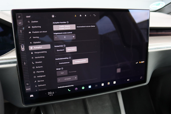 Tesla Model X Plaid AWD 6p. 100kWh | 1020pk | 71.500,- ex BTW | Luchtvering | Autopilot | Carbon | Trekhaak | Stoelventilatie | Leder | Sterrenhemel | Display Achter | Verwarmd Stuurwiel |