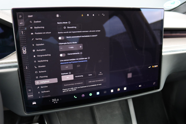 Tesla Model X Plaid AWD 6p. 100kWh | 1020pk | 71.500,- ex BTW | Luchtvering | Autopilot | Carbon | Trekhaak | Stoelventilatie | Leder | Sterrenhemel | Display Achter | Verwarmd Stuurwiel |