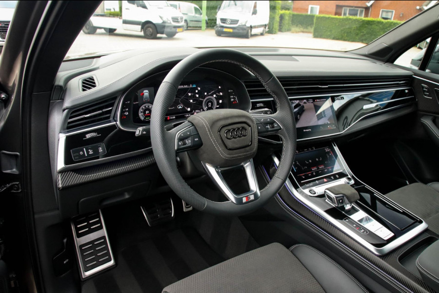 Audi Q7 55TFSI e Quattro Pro Line S S-Line 381pk Automaat! 1e Eig|DLR|Luchtvering|Panoramadak|Virtual|HD Matrix LED|Black|Trekhaak