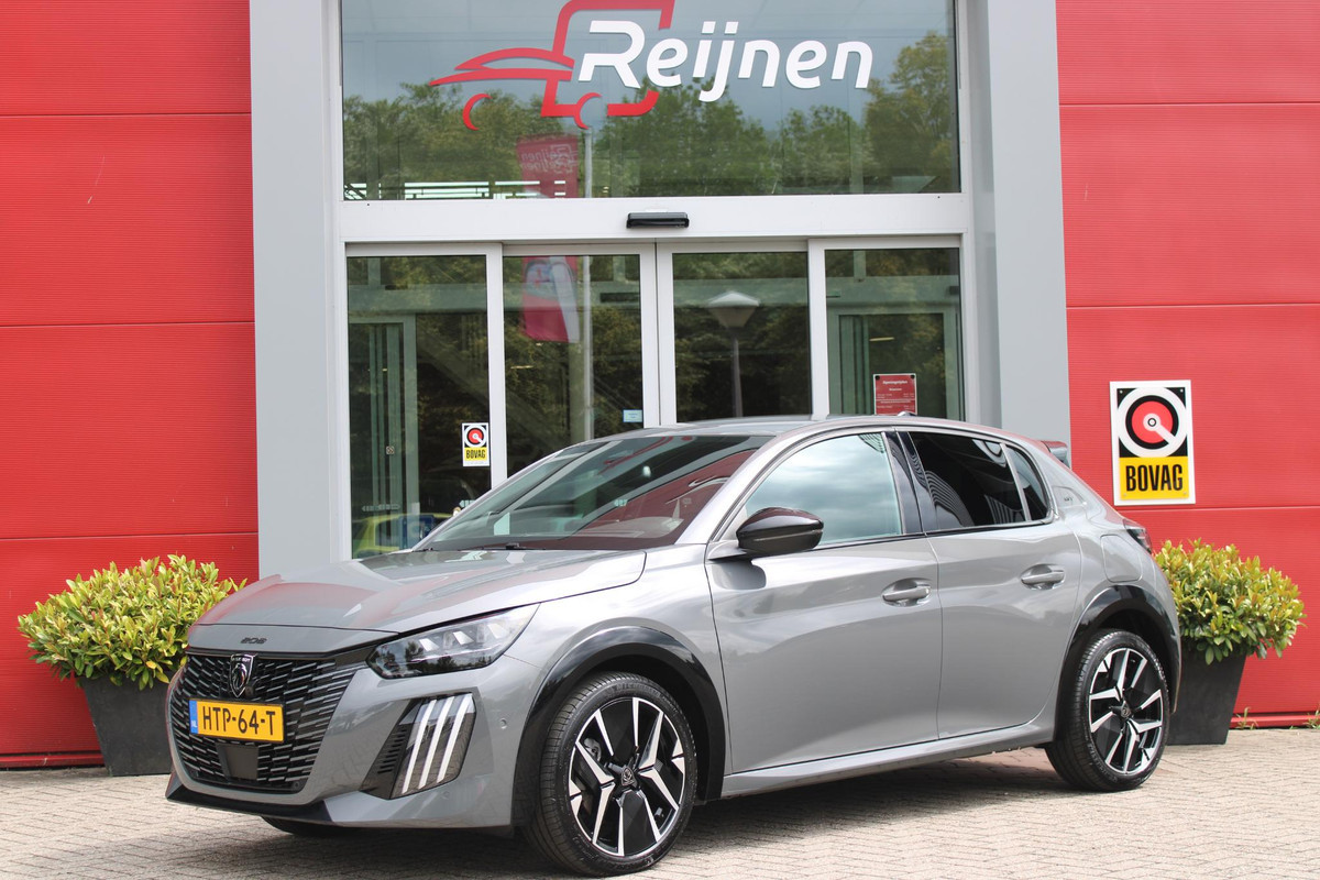 Peugeot 208 1.2 Hybrid 145PK AUTOMAAT GT | CAMERA VOOR + ACHTER | NAVIGATIE | DRAADLOZE APPLE CARPLAY/ANDROID AUTO | FULL LED KOPLAMPEN | LICHTMETALEN VELGEN 17" | DODEHOEK DETECTIE | DRAADLOZE TELEFOONLADER | KEYLESS ENTRY/START | DAB+ RADIO | ADAPTIVE CRUISE CONTROL |