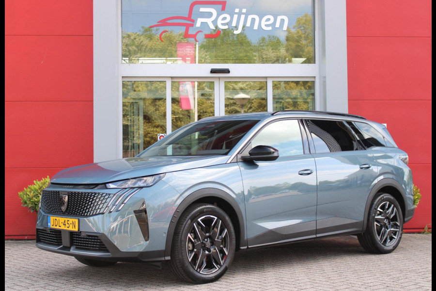 Peugeot 5008 1.2 Hybrid 145PK ALLURE 7p | 360° VISION & DRIVE ASSIST PACK: ANTI DIEFSTAL ALARM MET SUPERVERGRENDELING/VERWARMBAAR VOLLEDEREN STUURWIEL/VISEOPARK 360° HD CAMERA'S MET PARKEERHULP VOOR, BUITENSPIEGELS MET KANTELFUNCTIE BIJ HET ACHTERUITRIJDEN/ADAPTIVE CRUISE CONTROL MET STOP & GO FUNCTIE, REAR CROSS TRAFFIC ALERT, LANE CHANGE ASSIST, DODEHOEK DETECTIE, GROOTLICHT ASSISTENT | PANORAMIC NAVIGATION PACK: PEUGEOT PANORAMIC i-COCKPIT MET GEBOGEN EN ZWEVEND HD SCHERM/PEUGEOT 3D NAVIGATIE/SPRAAKHERKENNING/3-USB AANSLUITINGEN/DRAADLOZE TELEFOONLADER | SEAT PACK: AGR STOEL MET