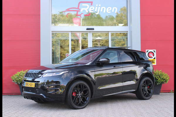 Land Rover Range Rover Evoque 1.5 P300e AWD 309PK R-DYNAMIC HSE | PANORAMISCH SCHUIF / KANTELDAK | ELEKTRISCH VERSTELBARE VOORSTOELEN / BESTUURDERSTOEL MET GEHEUGEN | LEDEREN BEKLEDING | VOORSTOELEN  VERWARMBAAR | 20" LICHTMETALEN VELGEN | KEYLESS ENTRY / START | DODEHOEK DETECTIE | EXTRA GETINTE ACHTERRUITEN | FULL LED KOPLAMPEN | LED ACHTERLICHTEN | ADAPTIVE CRUISE CONTROL | APPLE CARPLAY | ACHTERKLEP ELEKTRISCH BEDIENBAAR | MERIDIAN PREMIUM AUDIO SYSTEEM | RODE REMKLAUWEN |