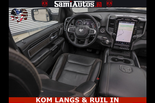 Dodge Ram SPORT LARAMIE 5.7 V8 HEMI | LUCHTVERING | 2023 | PANODAK | GROOTSCHERM | DC | TOP KLEUR GRANITE | CREW CAB | DUBBELE CABINE | 5 PERSOONS |