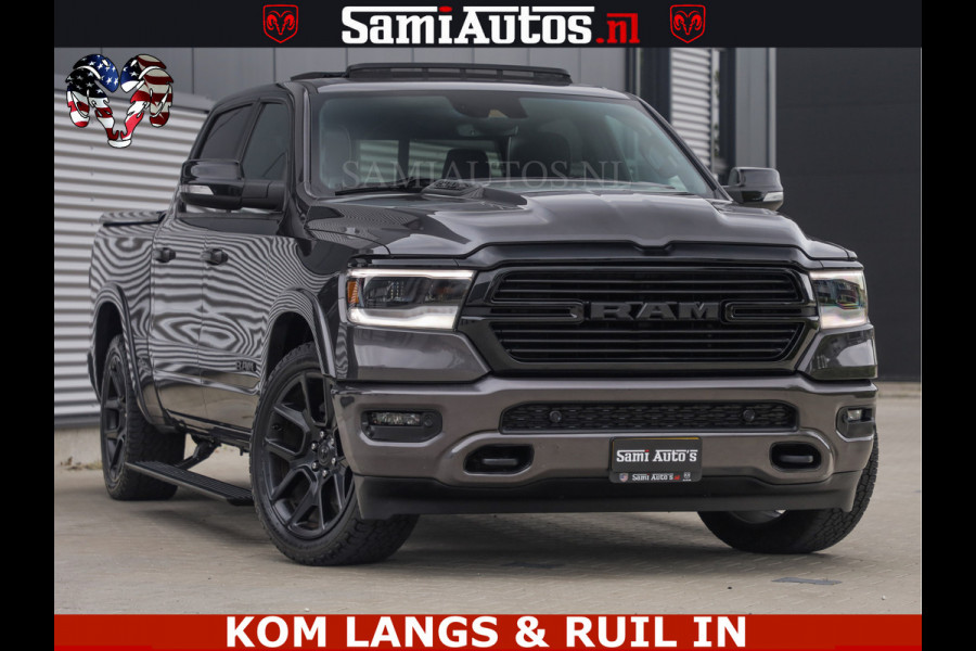 Dodge Ram SPORT LARAMIE 5.7 V8 HEMI | LUCHTVERING | 2023 | PANODAK | GROOTSCHERM | DC | TOP KLEUR GRANITE | CREW CAB | DUBBELE CABINE | 5 PERSOONS |