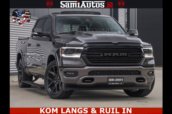 Dodge Ram SPORT LARAMIE 5.7 V8 HEMI | LUCHTVERING | 2023 | PANODAK | GROOTSCHERM | DC | TOP KLEUR GRANITE | CREW CAB | DUBBELE CABINE | 5 PERSOONS |