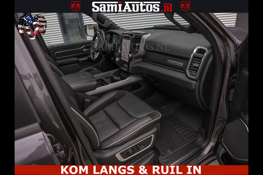 Dodge Ram SPORT LARAMIE 5.7 V8 HEMI | LUCHTVERING | 2023 | PANODAK | GROOTSCHERM | DC | TOP KLEUR GRANITE | CREW CAB | DUBBELE CABINE | 5 PERSOONS |