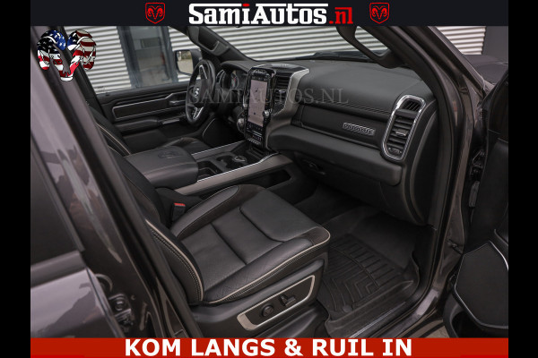 Dodge Ram SPORT LARAMIE 5.7 V8 HEMI | LUCHTVERING | 2023 | PANODAK | GROOTSCHERM | DC | TOP KLEUR GRANITE | CREW CAB | DUBBELE CABINE | 5 PERSOONS |