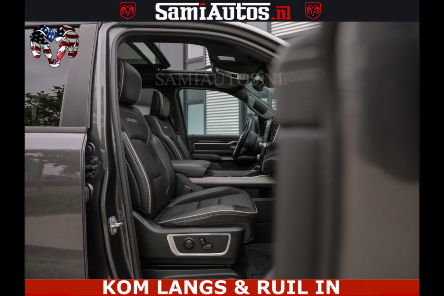 Dodge Ram SPORT LARAMIE 5.7 V8 HEMI | LUCHTVERING | 2023 | PANODAK | GROOTSCHERM | DC | TOP KLEUR GRANITE | CREW CAB | DUBBELE CABINE | 5 PERSOONS |