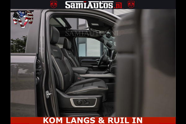 Dodge Ram SPORT LARAMIE 5.7 V8 HEMI | LUCHTVERING | 2023 | PANODAK | GROOTSCHERM | DC | TOP KLEUR GRANITE | CREW CAB | DUBBELE CABINE | 5 PERSOONS |