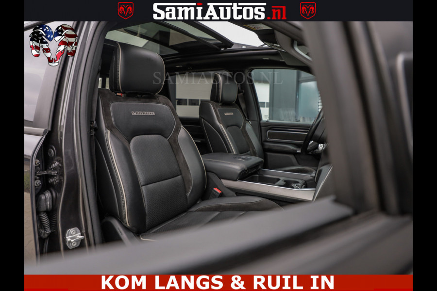 Dodge Ram SPORT LARAMIE 5.7 V8 HEMI | LUCHTVERING | 2023 | PANODAK | GROOTSCHERM | DC | TOP KLEUR GRANITE | CREW CAB | DUBBELE CABINE | 5 PERSOONS |