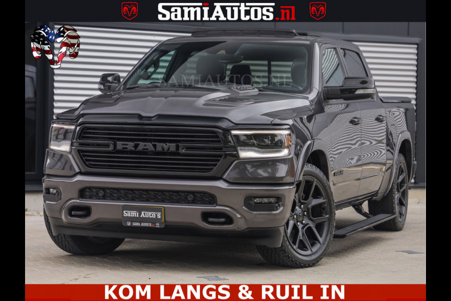 Dodge Ram SPORT LARAMIE 5.7 V8 HEMI | LUCHTVERING | 2023 | PANODAK | GROOTSCHERM | DC | TOP KLEUR GRANITE | CREW CAB | DUBBELE CABINE | 5 PERSOONS |