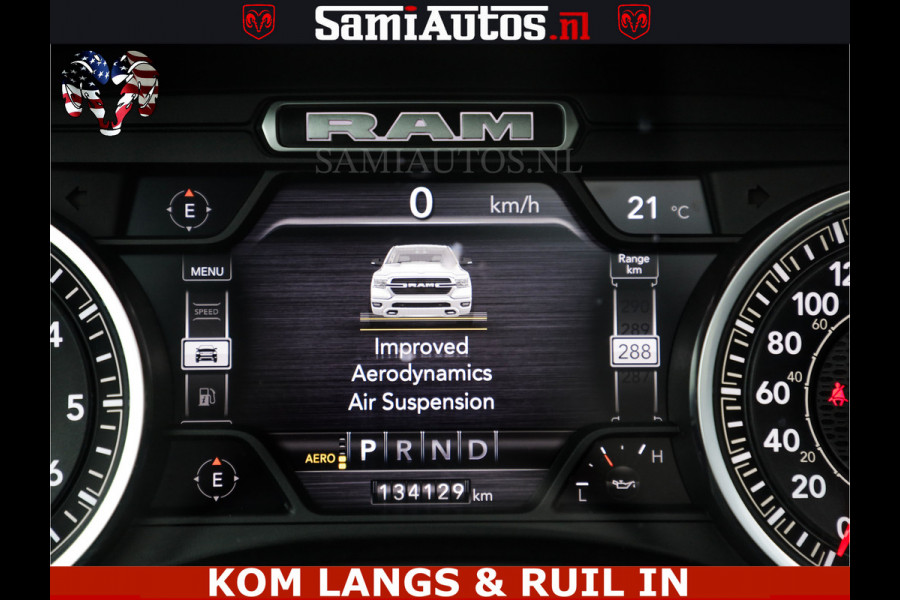 Dodge Ram SPORT LARAMIE 5.7 V8 HEMI | LUCHTVERING | 2023 | PANODAK | GROOTSCHERM | DC | TOP KLEUR GRANITE | CREW CAB | DUBBELE CABINE | 5 PERSOONS |