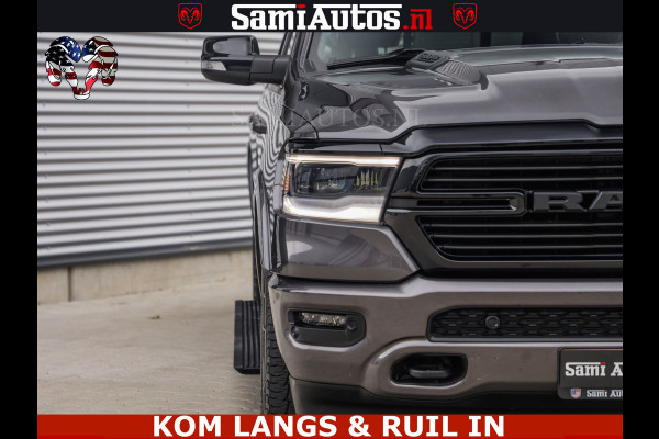 Dodge Ram SPORT LARAMIE 5.7 V8 HEMI | LUCHTVERING | 2023 | PANODAK | GROOTSCHERM | DC | TOP KLEUR GRANITE | CREW CAB | DUBBELE CABINE | 5 PERSOONS |