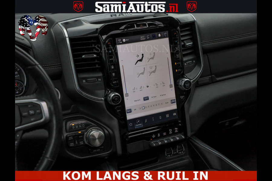 Dodge Ram SPORT LARAMIE 5.7 V8 HEMI | LUCHTVERING | 2023 | PANODAK | GROOTSCHERM | DC | TOP KLEUR GRANITE | CREW CAB | DUBBELE CABINE | 5 PERSOONS |