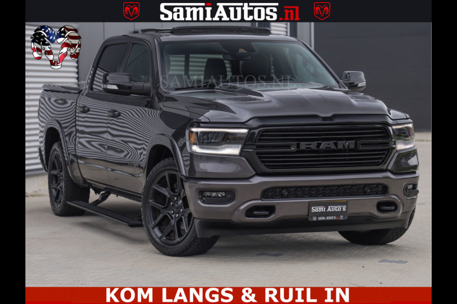 Dodge Ram SPORT LARAMIE 5.7 V8 HEMI | LUCHTVERING | 2023 | PANODAK | GROOTSCHERM | DC | TOP KLEUR GRANITE | CREW CAB | DUBBELE CABINE | 5 PERSOONS |