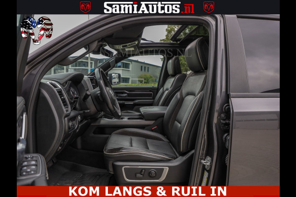 Dodge Ram SPORT LARAMIE 5.7 V8 HEMI | LUCHTVERING | 2023 | PANODAK | GROOTSCHERM | DC | TOP KLEUR GRANITE | CREW CAB | DUBBELE CABINE | 5 PERSOONS |