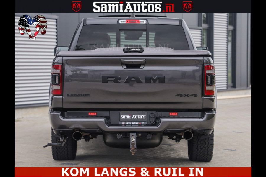 Dodge Ram SPORT LARAMIE 5.7 V8 HEMI | LUCHTVERING | 2023 | PANODAK | GROOTSCHERM | DC | TOP KLEUR GRANITE | CREW CAB | DUBBELE CABINE | 5 PERSOONS |